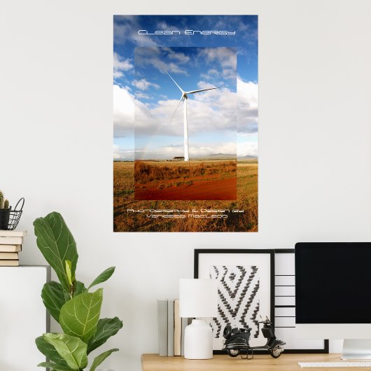 Schone energie poster (Thuiskantoor)