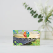 schone energie | zonnepaneel | Technologie Visitekaartje (Staand voorkant)