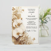 Schone Formele Eenvoudige Klassieke Elegante Lege  Kaart (Staand voorkant)