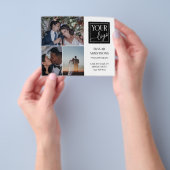 Schone Fotocollage Logo Professionele Fotograaf Flyer (Hand)