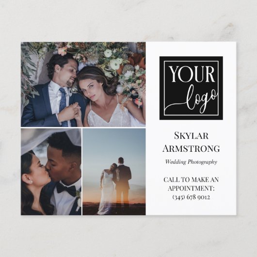 Schone Fotocollage Logo Professionele Fotograaf Flyer (Voorkant)