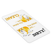 Schone gerechten / vuile gerechten Corgi (4x6) Magneet (Rechterzijde)