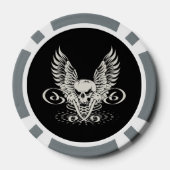 Schone gevlekte schedel pokerchips (Achterkant)