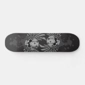 Schone gevlekte schedel skateboard (Horizontaal)