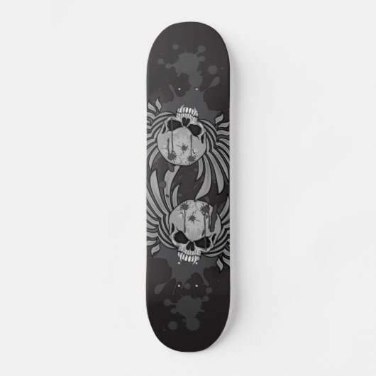 Schone gevlekte schedel skateboard (Voorkant)
