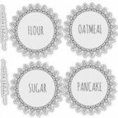 Schone grens van de organisatie van de Pantry Sticker (Voorkant)