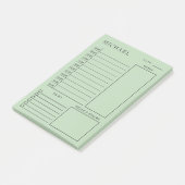 Schone, groene en zwarte, dagelijkse anner post-it® notes (Schuin)