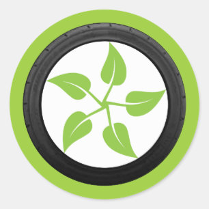Schone groene kracht ronde sticker