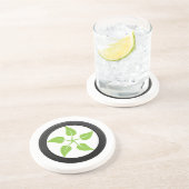 Schone groene kracht zandsteen onderzetter (Zijkant)