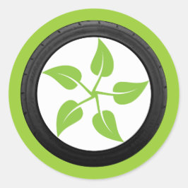 Schone groene macht ronde sticker