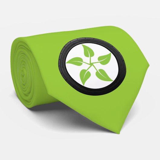 Schone groene stroom - Elektrische auto Stropdas (Opgerold)