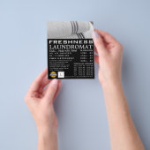 Schone handdoeken, wasgoed, Adverteren reinigen Flyer (Hand)