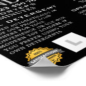 Schone handdoeken, wasserette, schoonmaak Adverter Poster (Hoek)