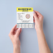 Schone handymansleerservices Tear Off Flyer (Hand)