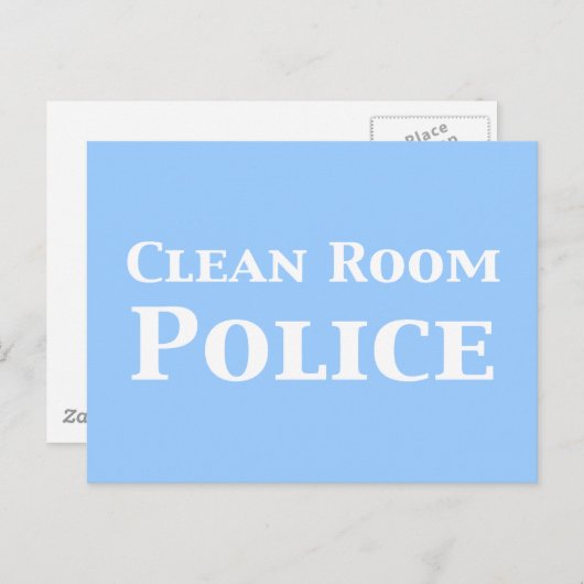 Schone kamer politie geschenken briefkaart (Voorkant / Achterkant)