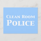 Schone kamer politie geschenken briefkaart (Voorkant)