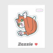 Schone kat sticker (Vel)