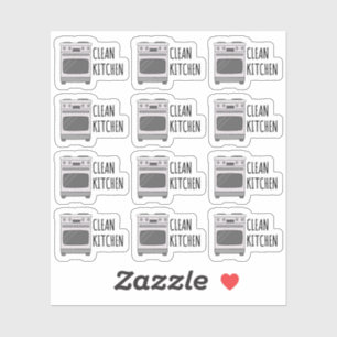 Schone Keukenfornuis Schoonmaak Herinnering Bujo P Sticker