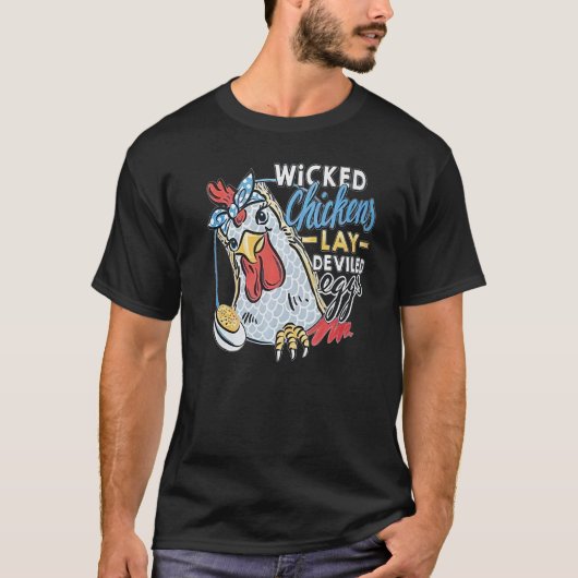 Schone kippen Lay Deviled Eggs Chicken T-shirt (Voorkant)
