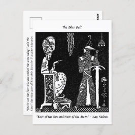 Schone koning en Brave Knight sprookje Briefkaart