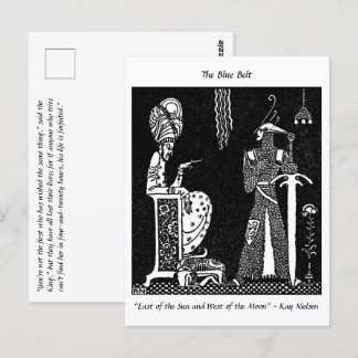 Schone koning en Brave Knight sprookje Briefkaart