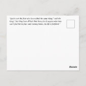 Schone koning en Brave Knight sprookje Briefkaart (Achterkant)