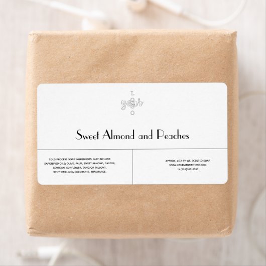 Schone Koude-lijnproceszeep-Sjabloon Etiket (Insitu)