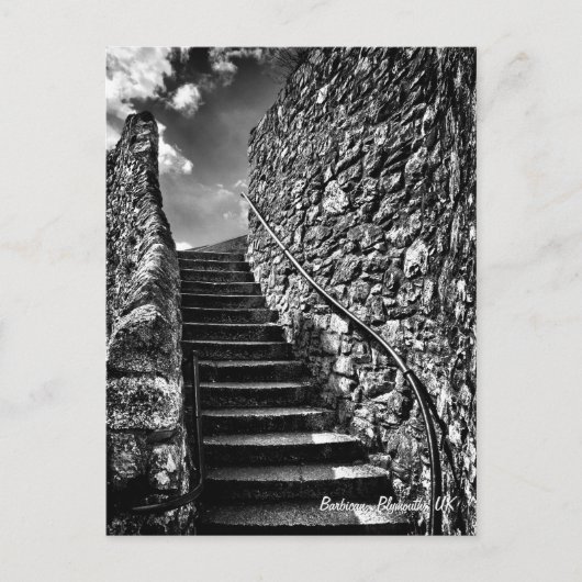 Schone kunst, Barbican Steps, Plymouth Briefkaart (Voorkant)