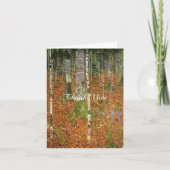 Schone kunst Gustav Klimt Forest Natuur bruiloft Bedankkaart (Voorkant)