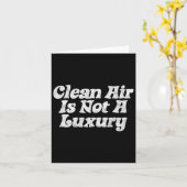 Schone lucht is geen luxe! Minimalistische Retro A Kaart (Gele Bloem)