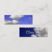 Schone lucht - Luchtfilter II Mini Visitekaartje (Voorkant / Achterkant)