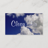 Schone lucht - Luchtfilter II Visitekaartje (Achterkant)