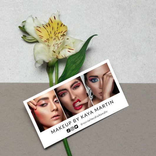 Schone Makeup Artiest Photo Collage Social Media Visitekaartje