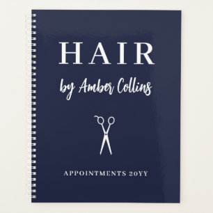Schone marine witte schaar Hair Stylist Benoeming Planner