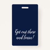 Schone marinehuisonderwijzer ID Badge (Achterkant)