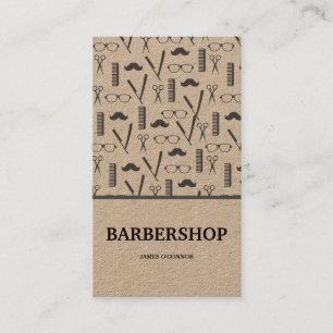 Schone minimale Barber Barbershop Visitekaartje