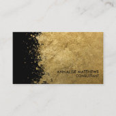 Schone, minimale gepenselde goudplatter visitekaartje (Voorkant)