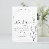 Schone minimale tekstscript begrafenis bedankt kaa (Staand voorkant)