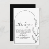 Schone minimale tekstscript begrafenis bedankt kaa (Voorkant / Achterkant)