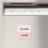 Schone, minimale zwarte roze afwasmachine Magnet (Insitu (Vaatwasser))