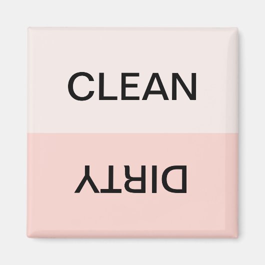 Schone, minimale zwarte roze afwasmachine Magnet (Voorkant)