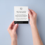 Schone minimalistische aangepaste Logo sociale med Flyer (Hand)