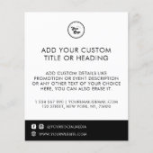 Schone minimalistische aangepaste Logo sociale med Flyer (Voorkant)