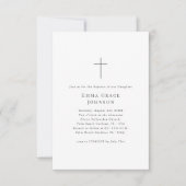 Schone minimalistische doop voor baby jongen of me kaart (Voorkant)