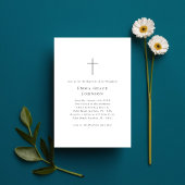 Schone minimalistische doop voor baby jongen of me kaart