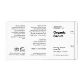 Schone & minimalistische moderne cosmetische drupp etiket (Voorkant)