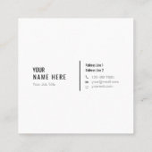 Schone minimalistische moderne Visitekaartje op he (Achterkant)