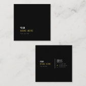 Schone minimalistische Visitekaartje van het moder (Voorkant / Achterkant)