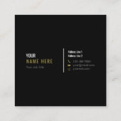 Schone minimalistische Visitekaartje van het moder (Achterkant)