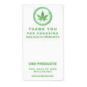 Schone Moderne CBD Box Packaging Labels (Voorkant)